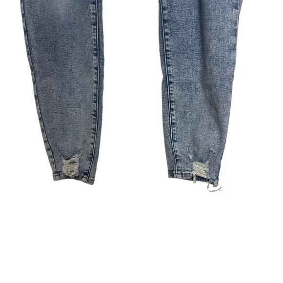 Lane Bryant High Rise Destructed Blue Jeans Size 18