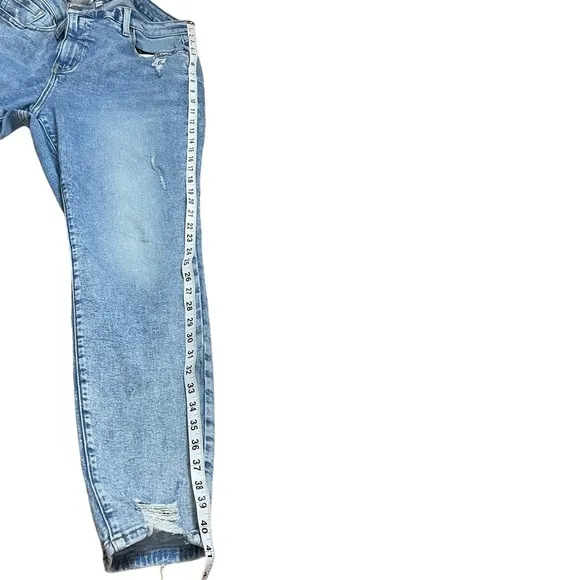 Lane Bryant High Rise Destructed Blue Jeans Size 18