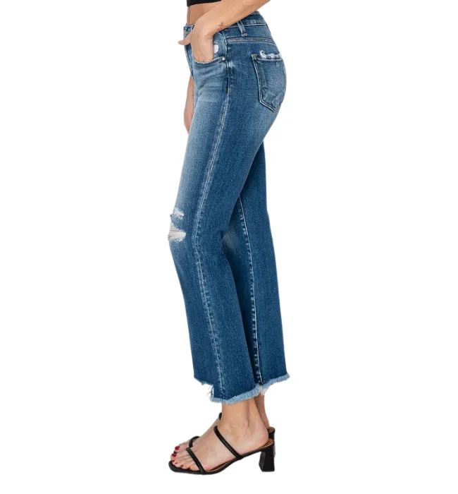 Lea Midrise Straight Jeans