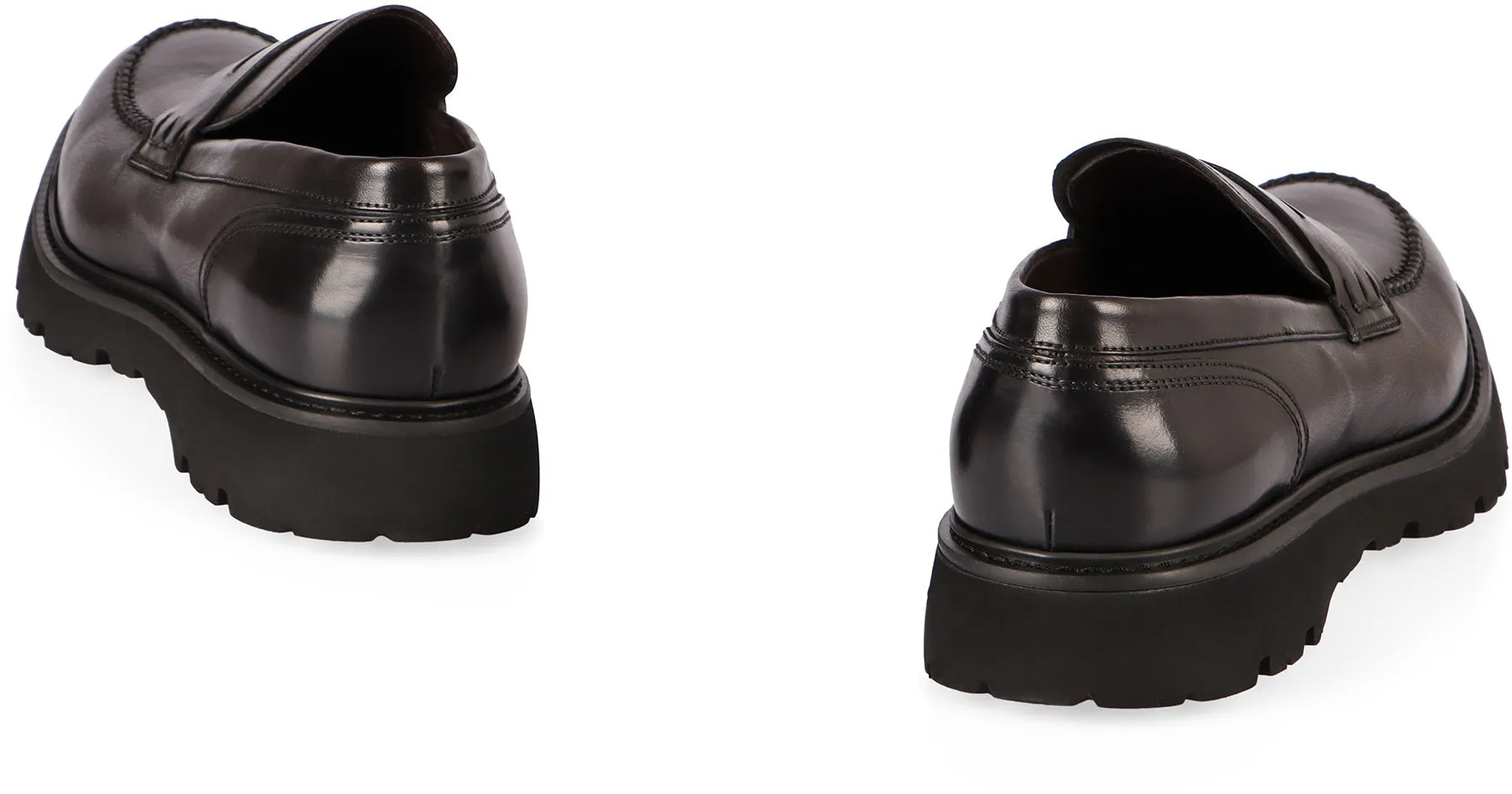 Leather loafers