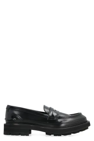 Leather loafers