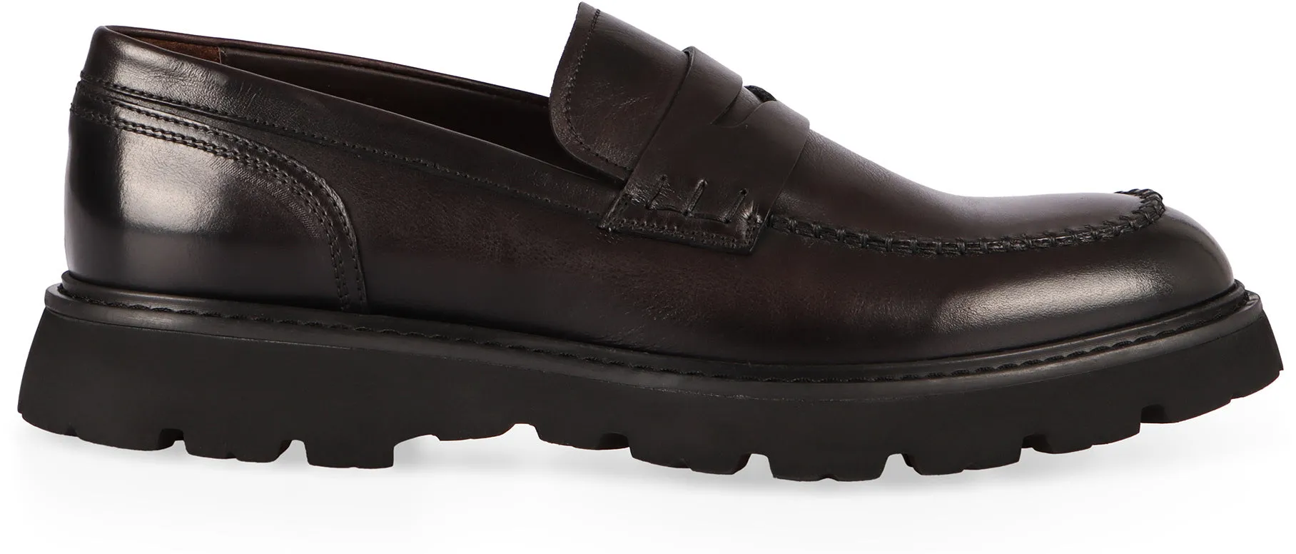 Leather loafers