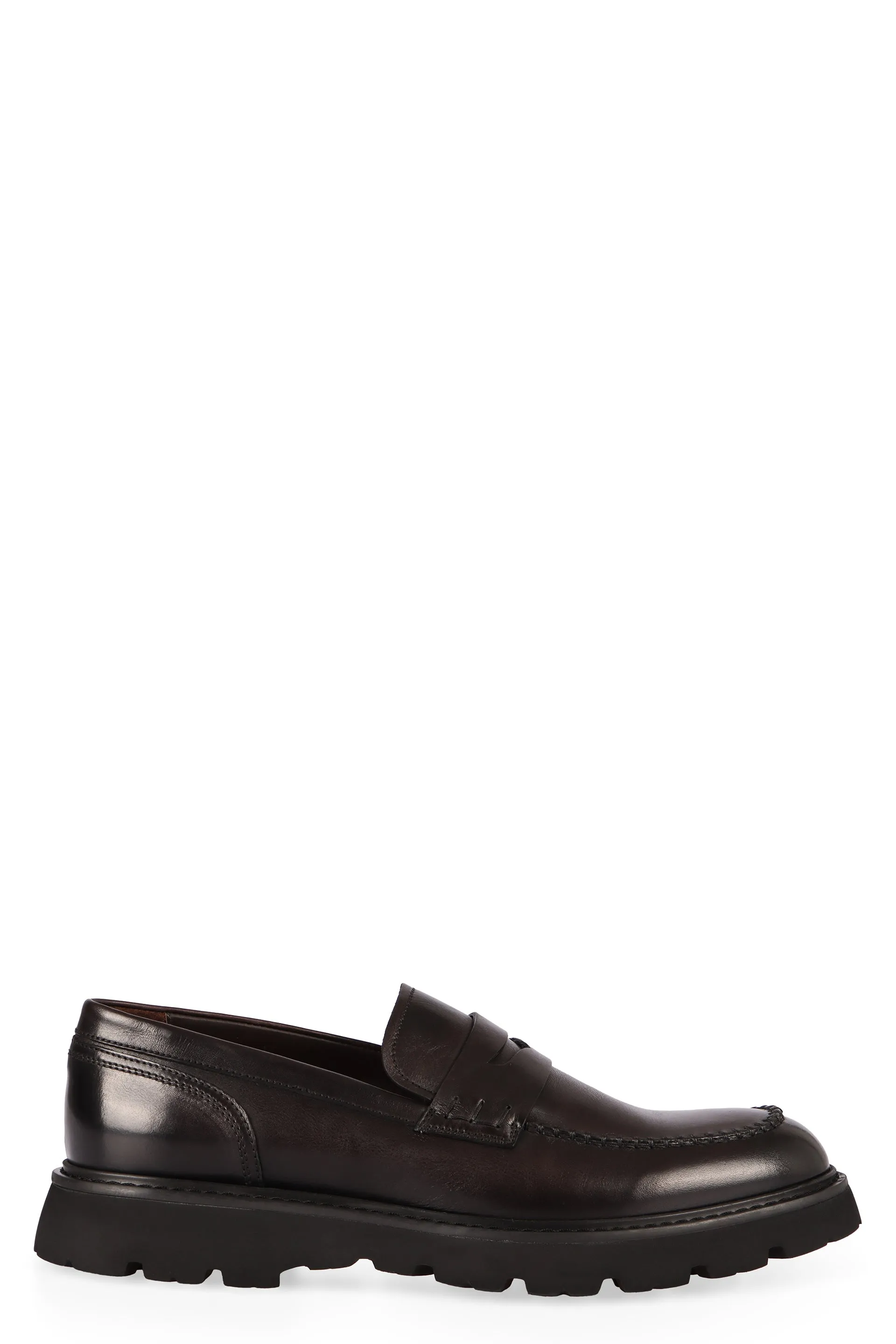 Leather loafers