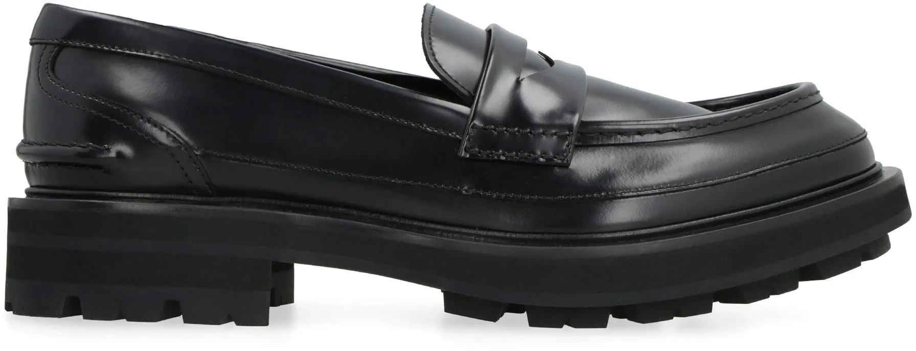 Leather loafers