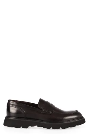Leather loafers