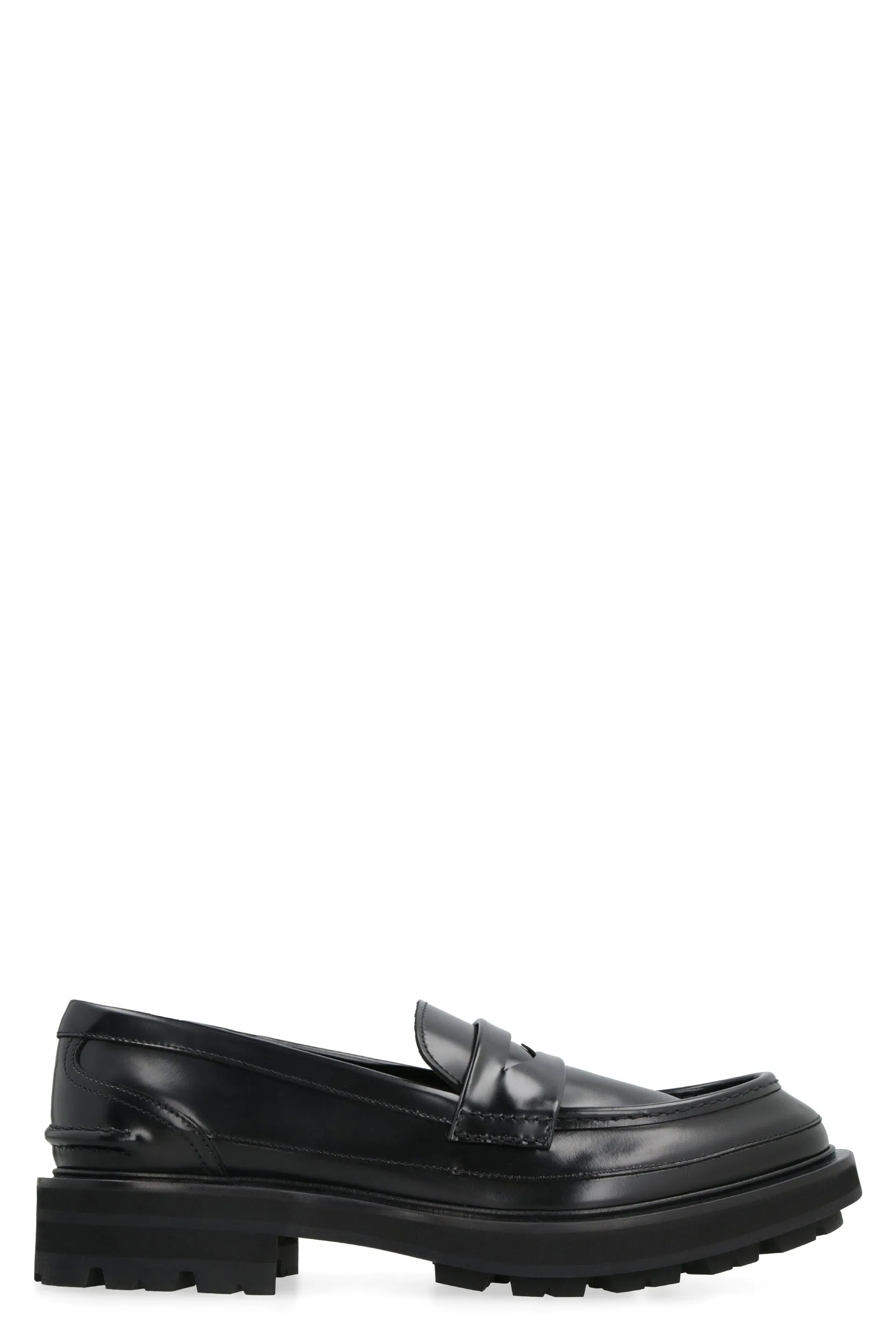 Leather loafers