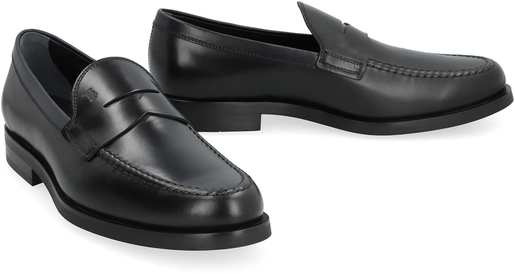 Leather loafers