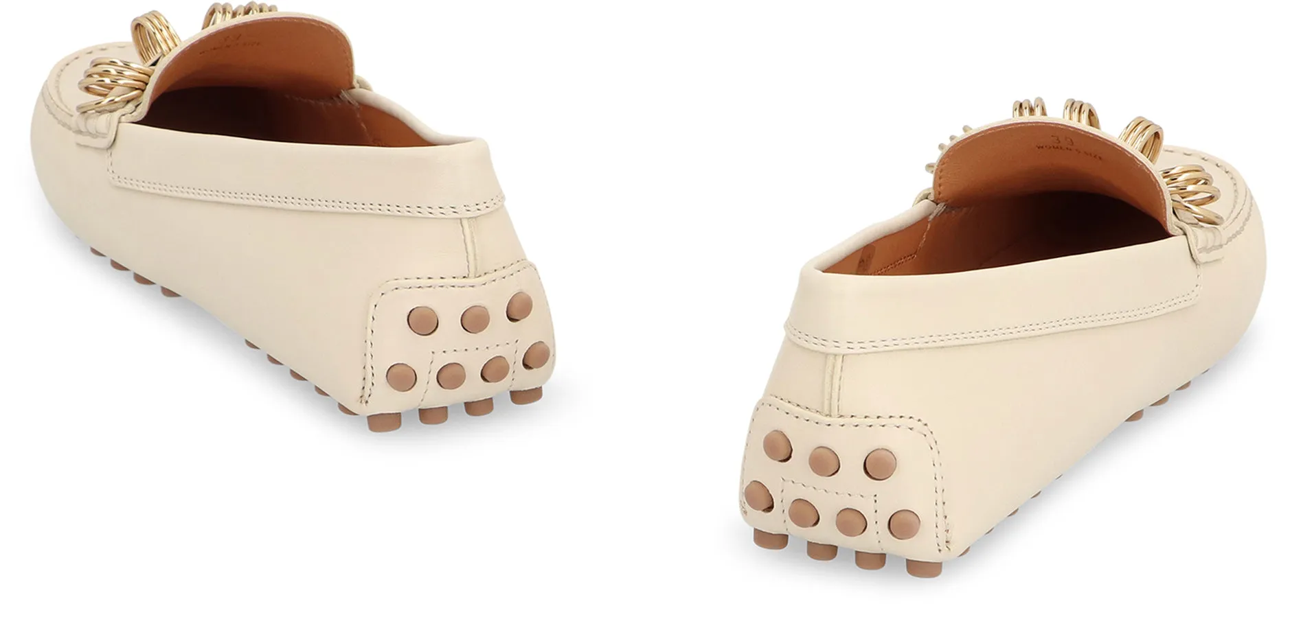 Leather loafers