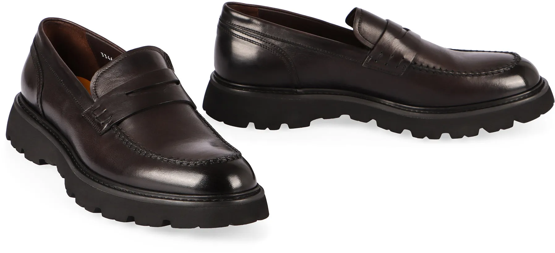 Leather loafers