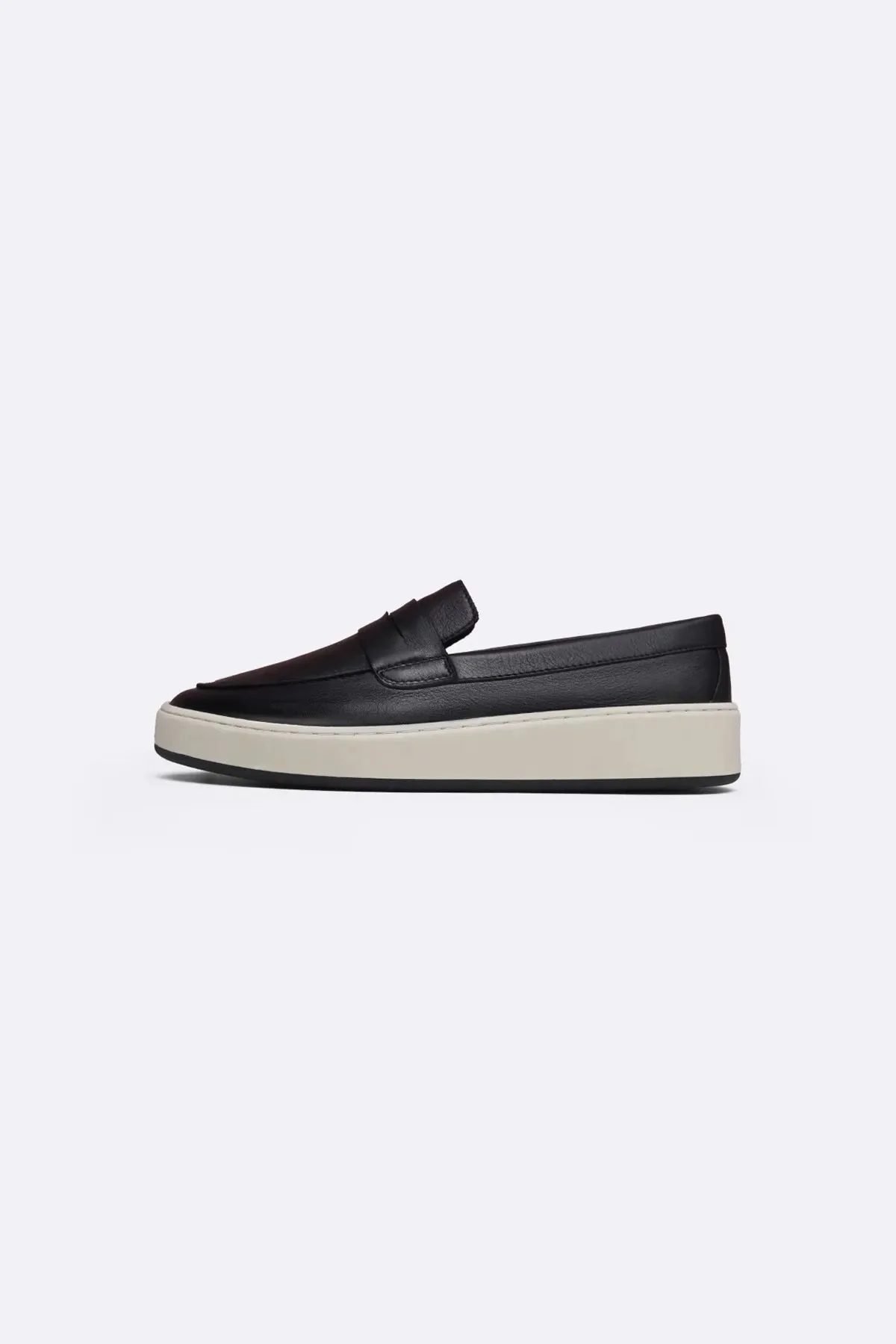 LEATHER SLIP-ON LOAFERS