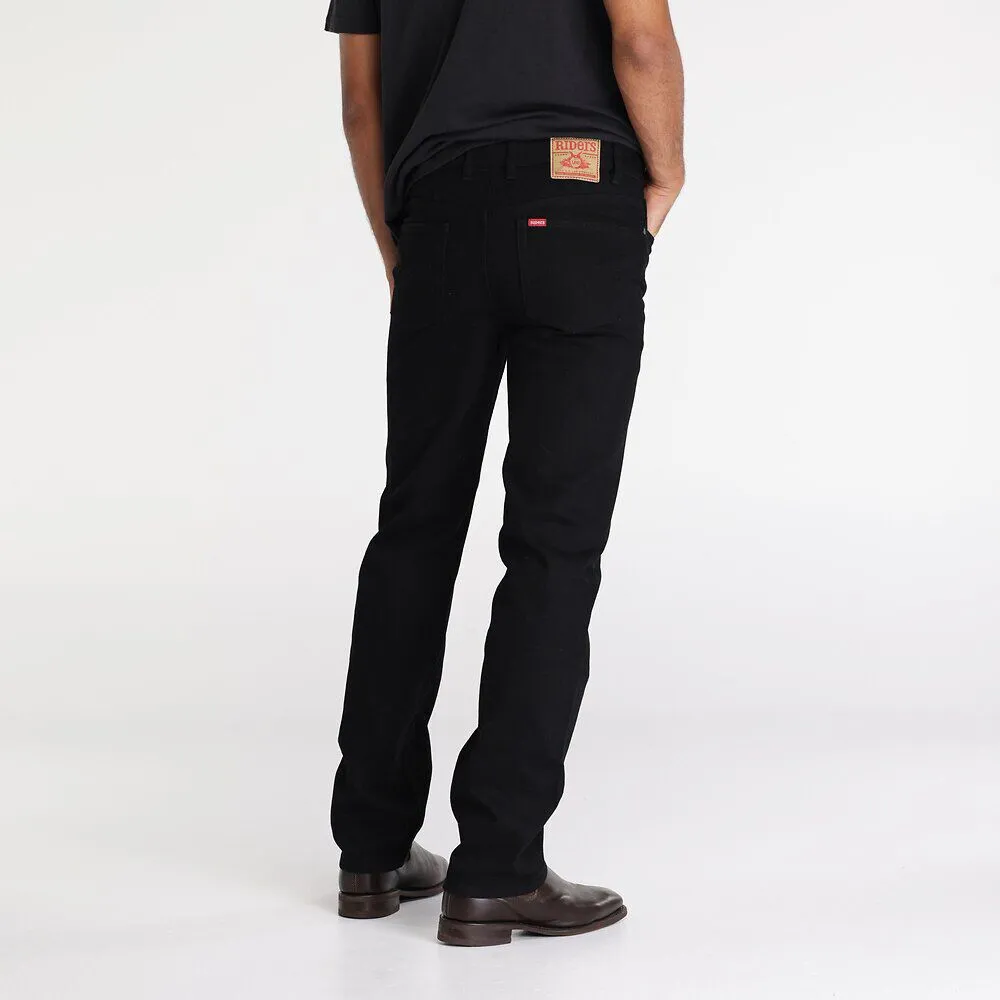 Lee Riders Classic Straight Stretch Mens Jeans Black
