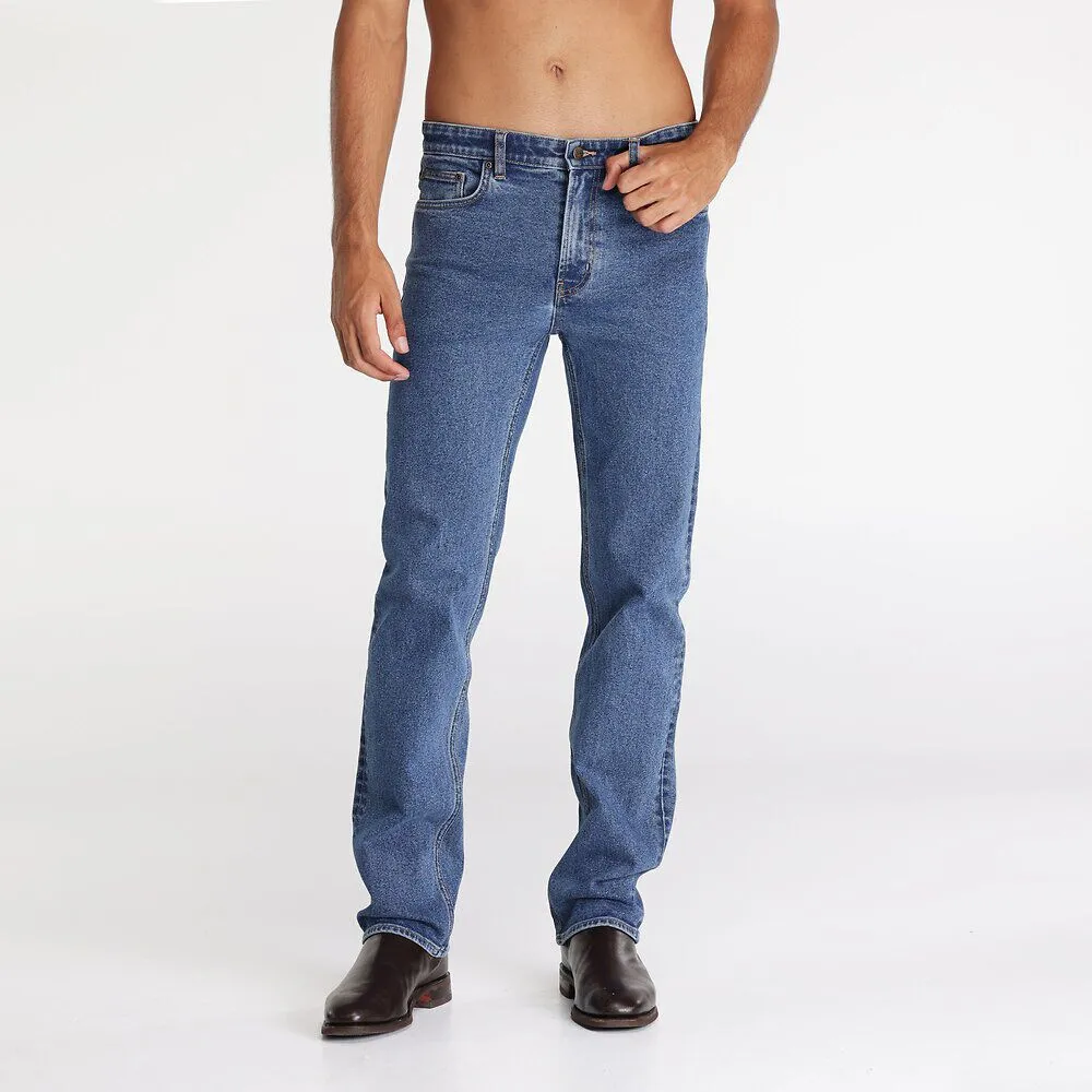 Lee Riders Classic Straight Stretch Stonewash Mens Jeans
