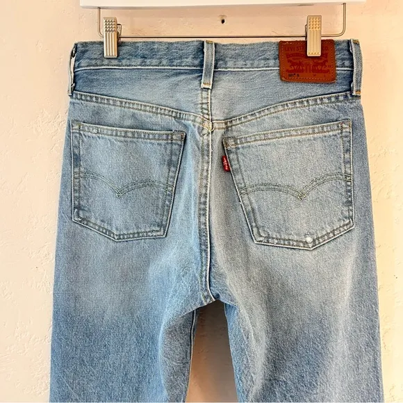 LEVI’S 501 White Oak Cone Denim Womens Selvedge Jeans 26x28 Button Fly Rigid