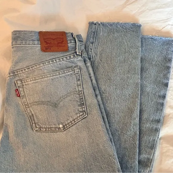 LEVI’S 501 White Oak Cone Denim Womens Selvedge Jeans 26x28 Button Fly Rigid
