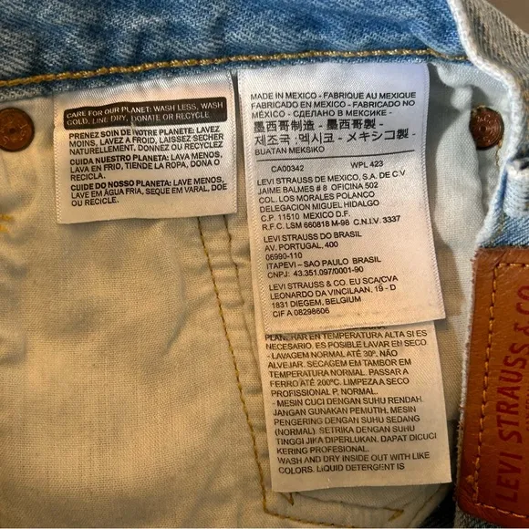 LEVI’S 501 White Oak Cone Denim Womens Selvedge Jeans 26x28 Button Fly Rigid