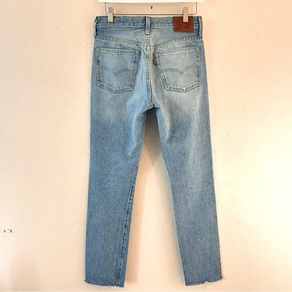 LEVI’S 501 White Oak Cone Denim Womens Selvedge Jeans 26x28 Button Fly Rigid