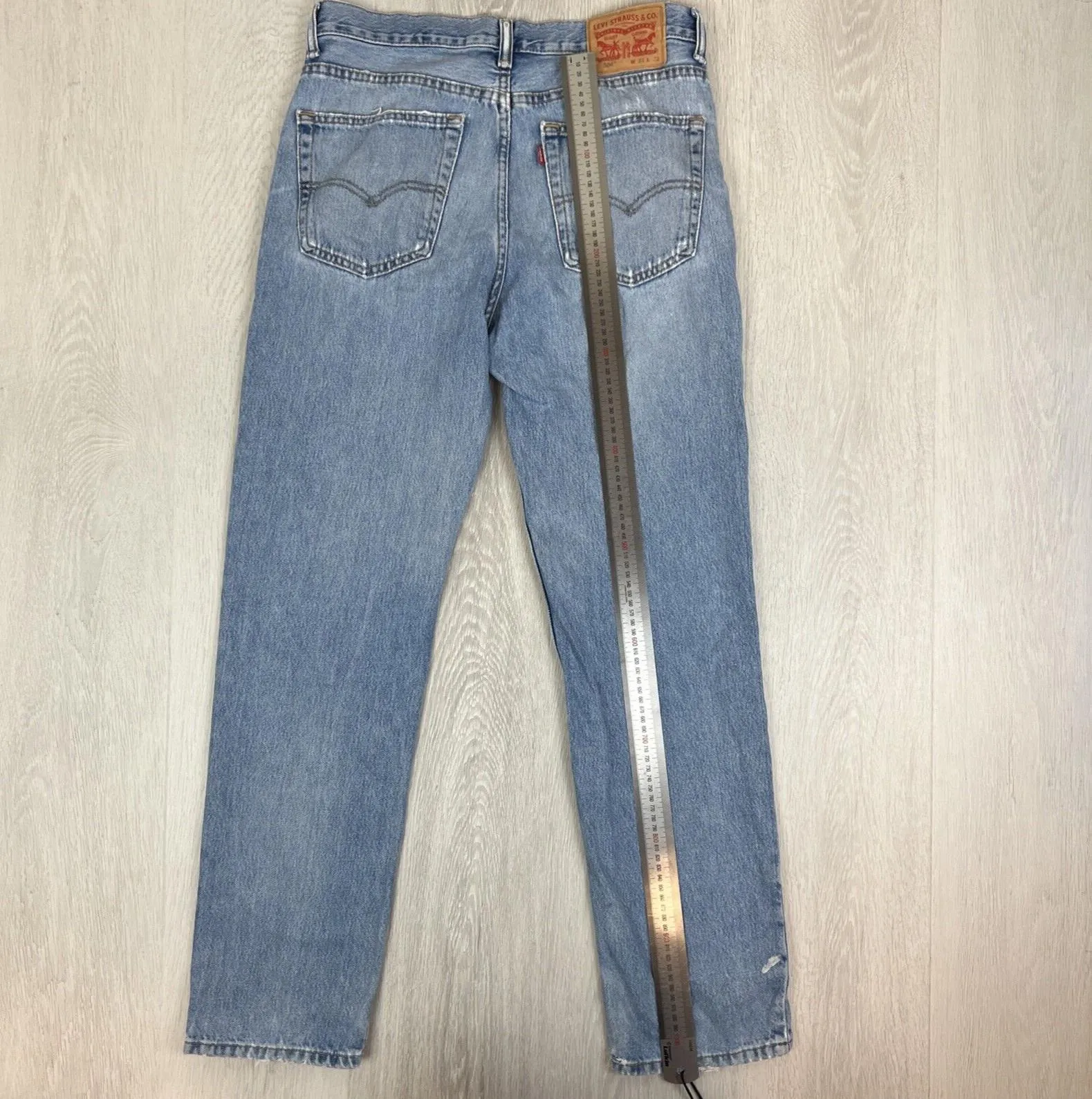 Levis 504 Mens Regular Straight Blue Denim Jeans Size 33