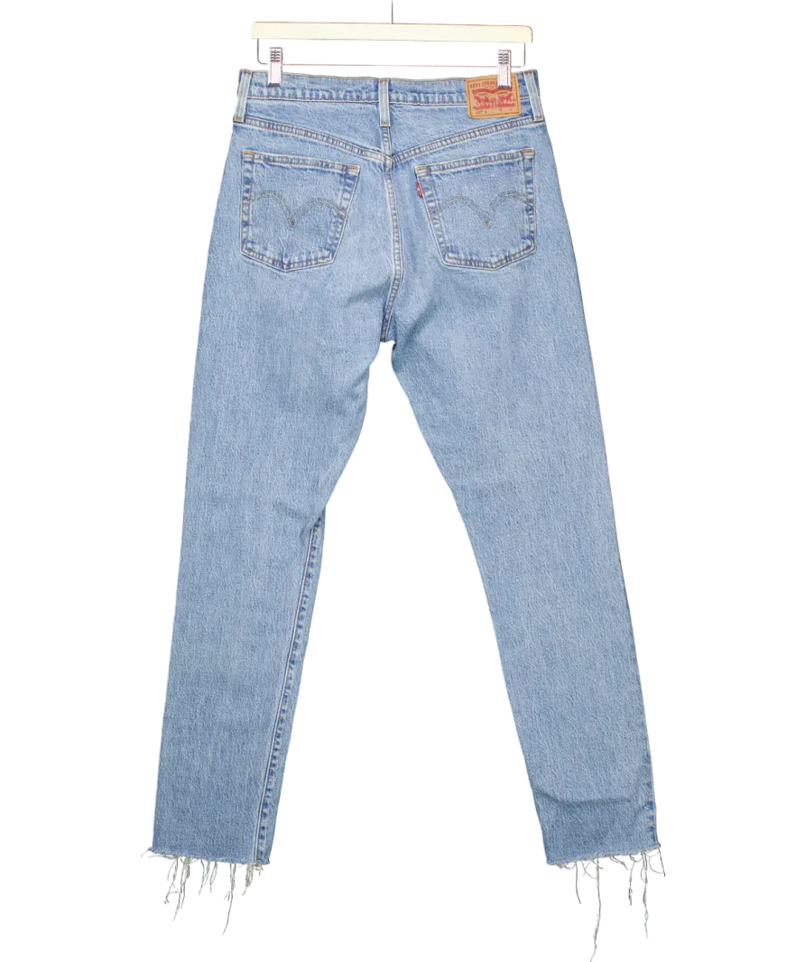 levis Blue 501 Ripped Skinny Jeans W29