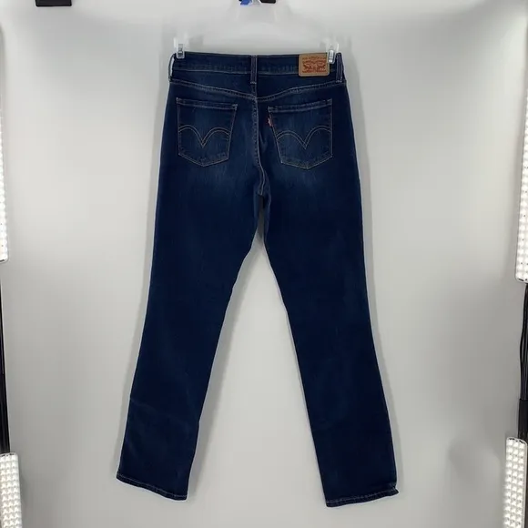 LEVIS STRAIGHT LEG 505 DARK COLOR JEANS SIZE 4