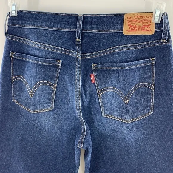 LEVIS STRAIGHT LEG 505 DARK COLOR JEANS SIZE 4