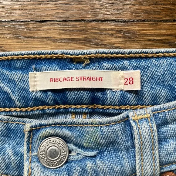 Levi’s Wide Leg Jeans, Size 28 with 27” Inseam