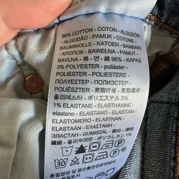 Levi’s Women’s Classic Premium Denim 501 S Skinny Jeans Size 27 EUC