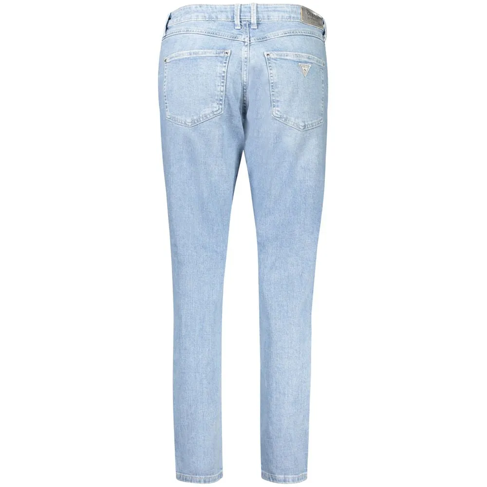 Light Blue Cotton Jeans & Pant