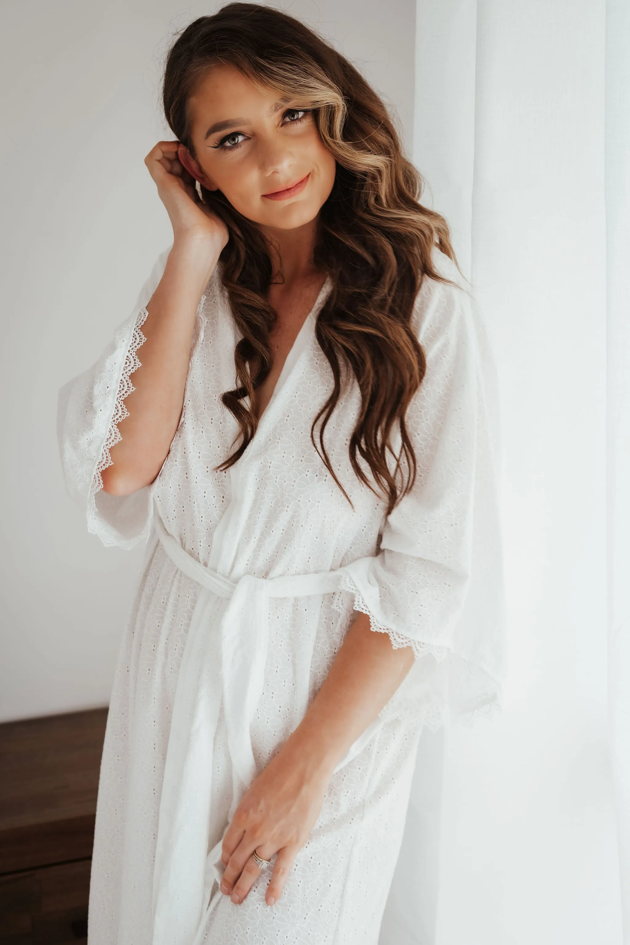Lila Full Length Cotton Robe