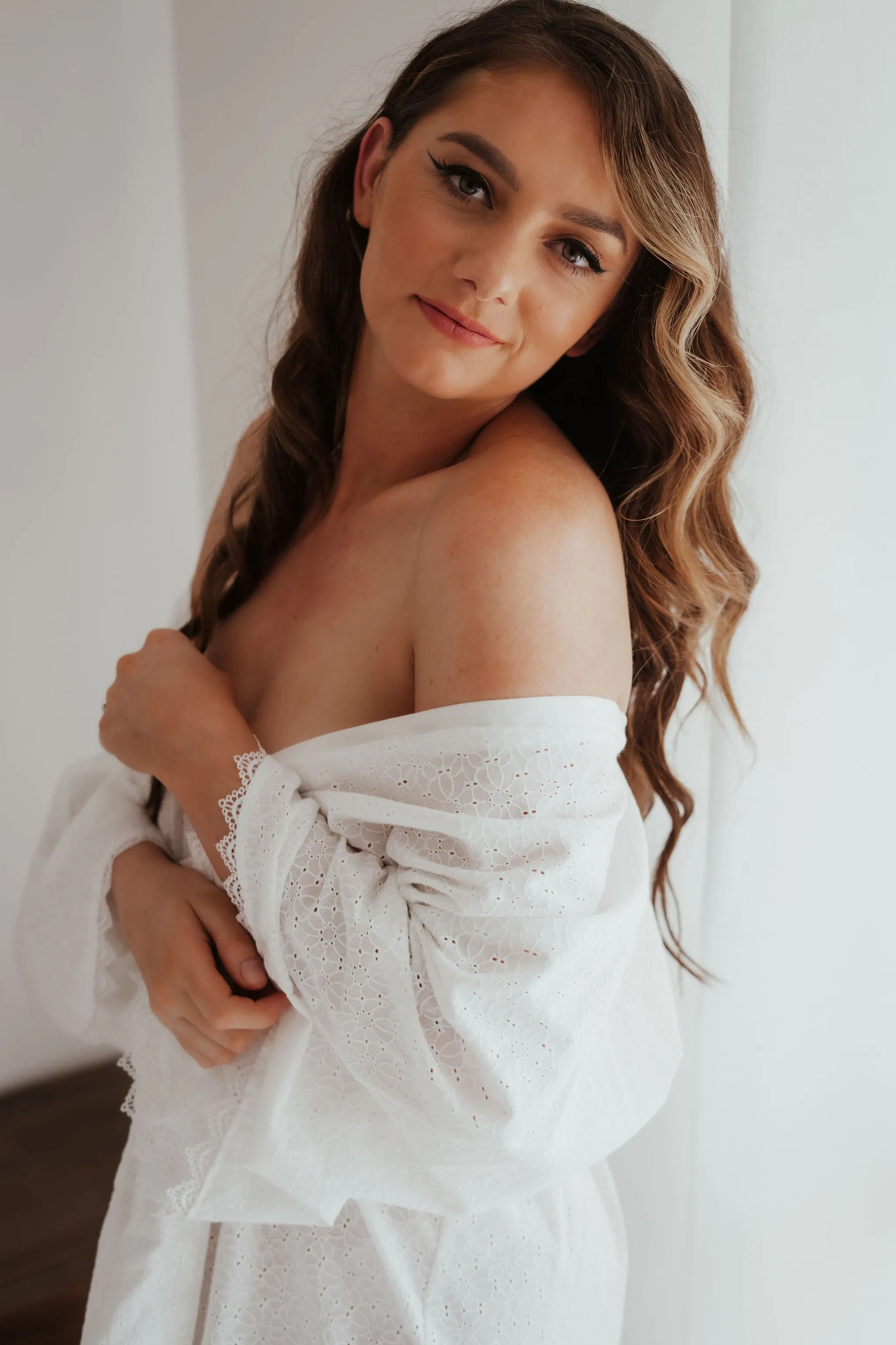 Lila Full Length Cotton Robe