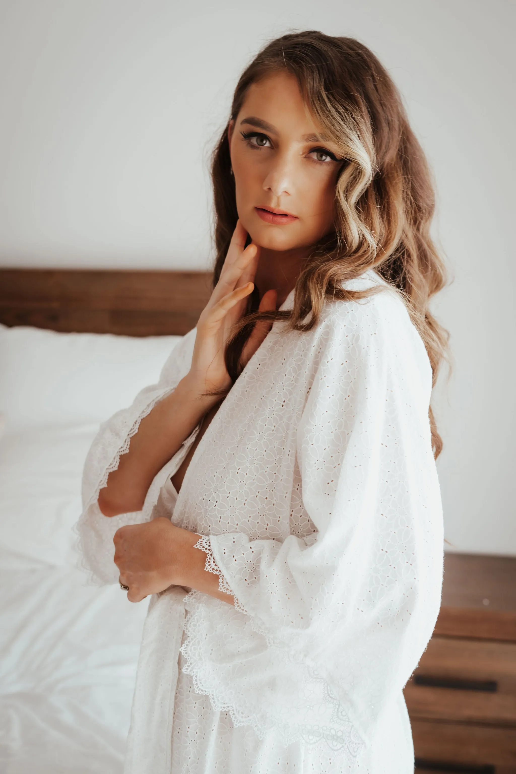 Lila Full Length Cotton Robe