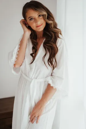 Lila Full Length Cotton Robe