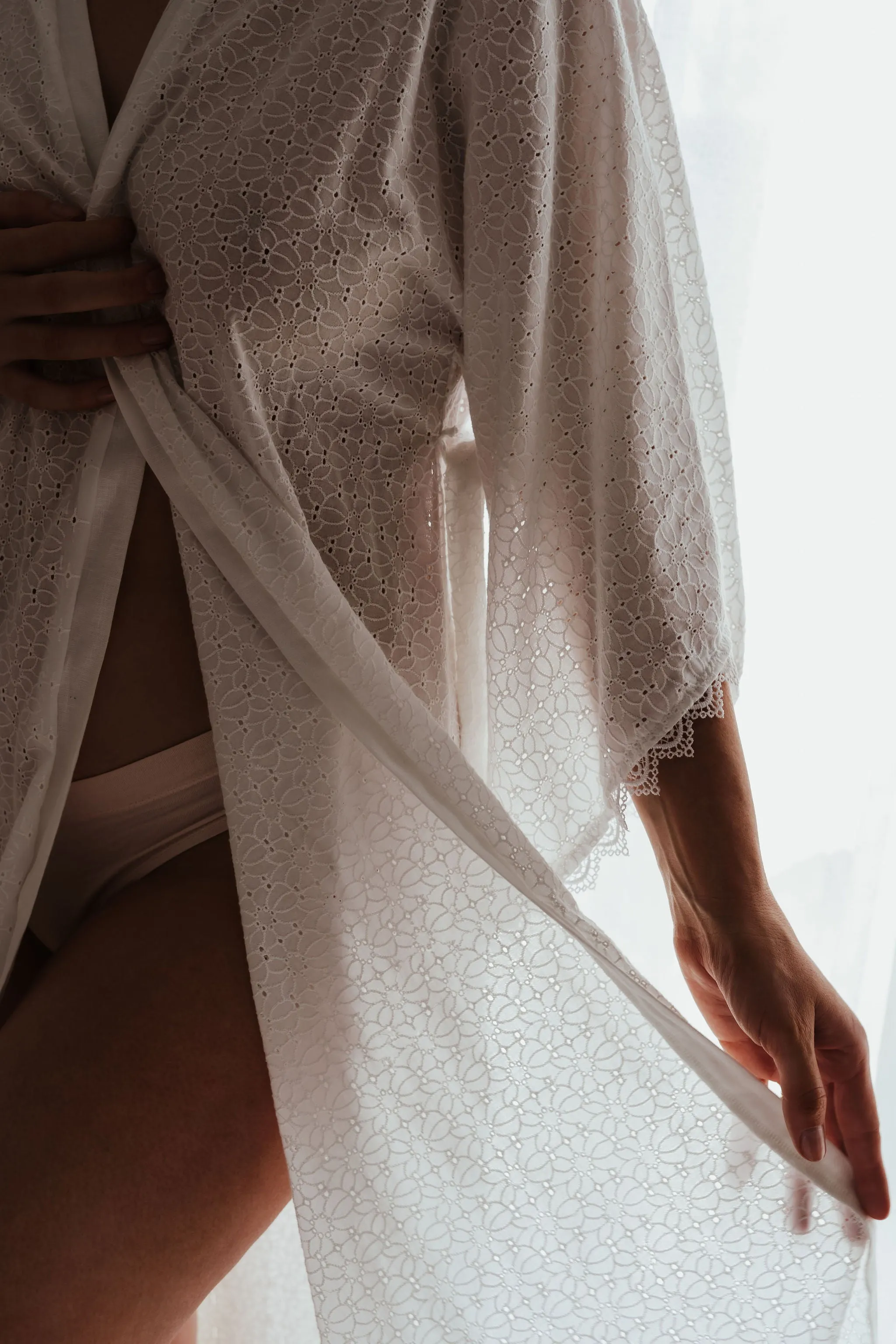 Lila Full Length Cotton Robe
