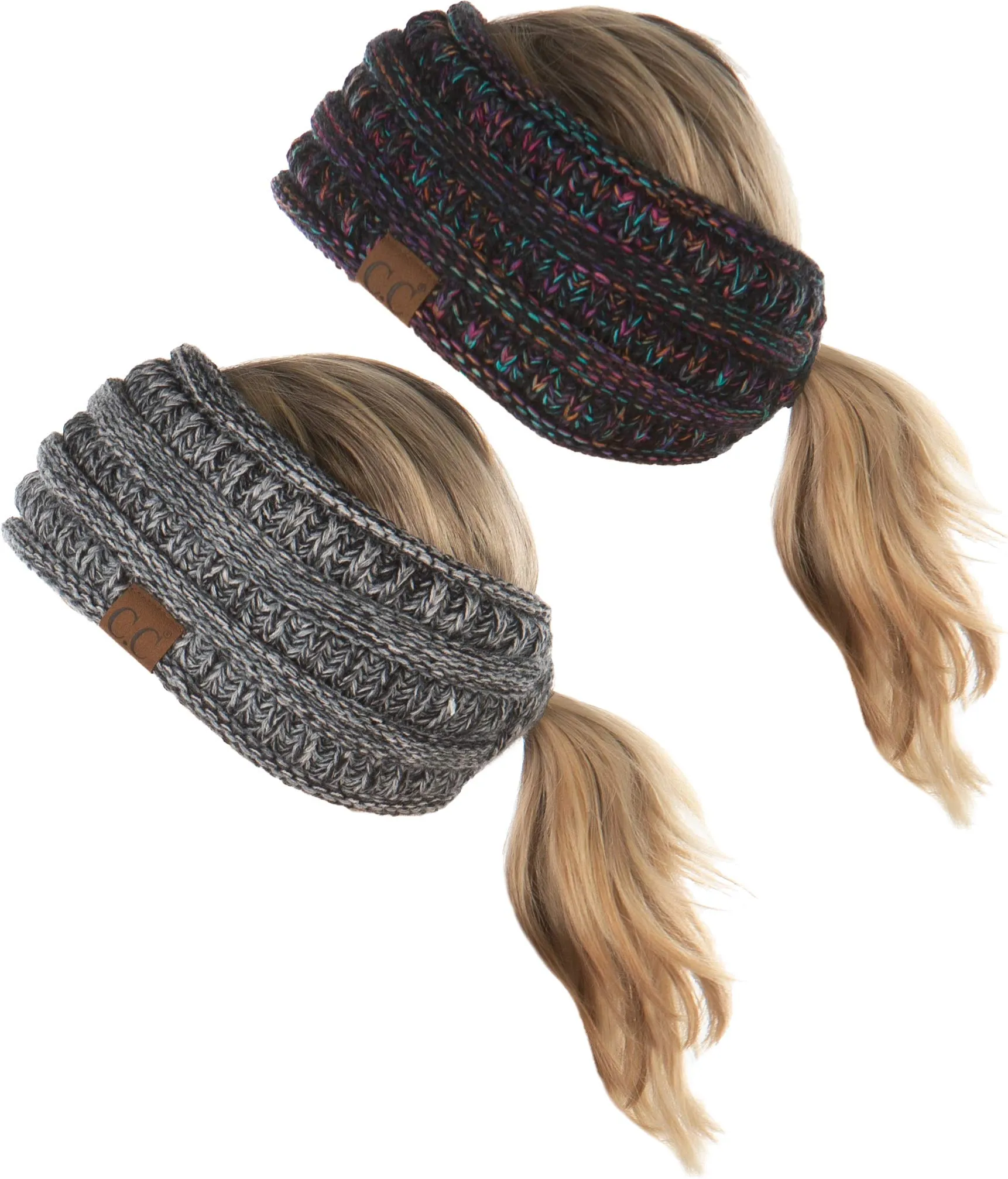 Lined Ponytail Headband