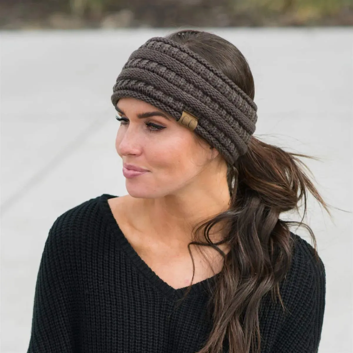 Lined Ponytail Headband