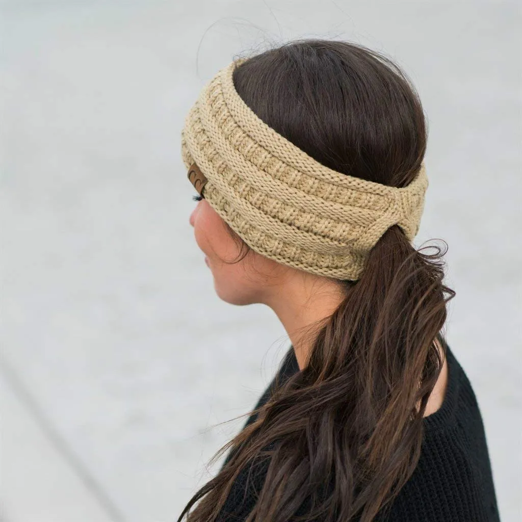 Lined Ponytail Headband