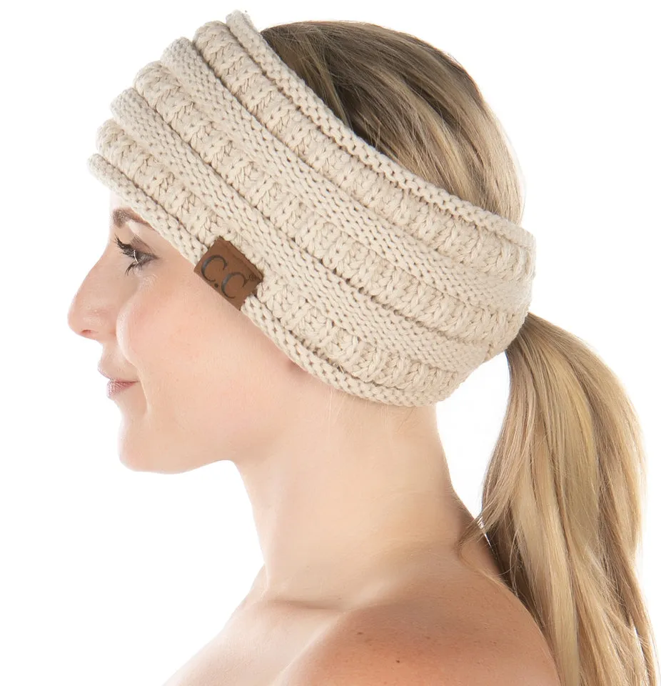 Lined Ponytail Headband