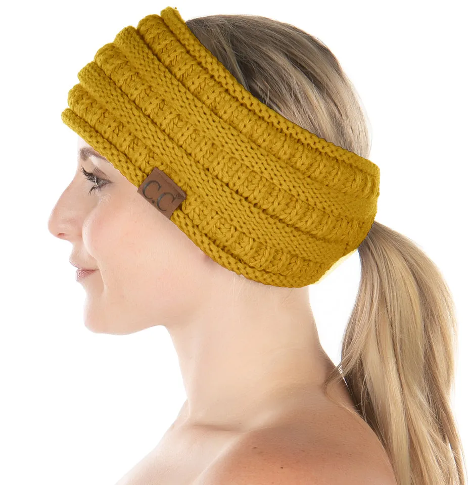 Lined Ponytail Headband