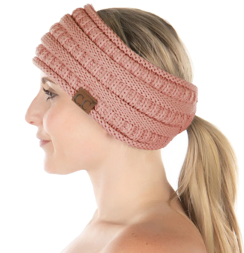 Lined Ponytail Headband