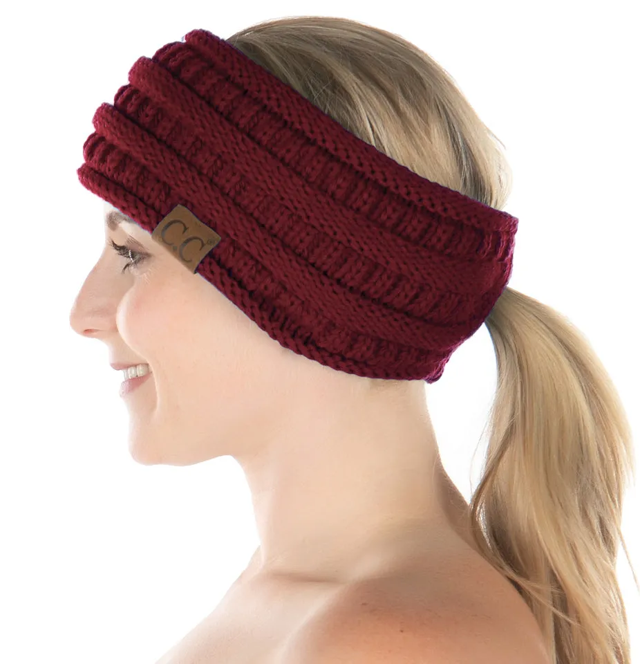 Lined Ponytail Headband