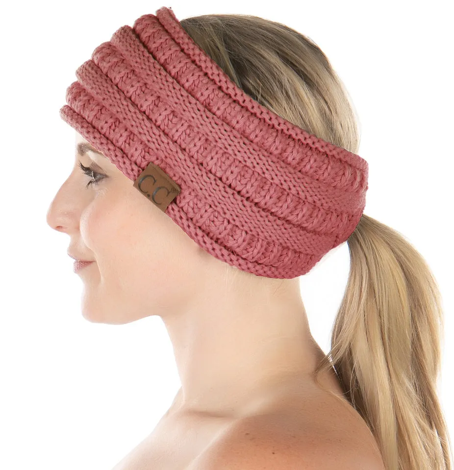Lined Ponytail Headband