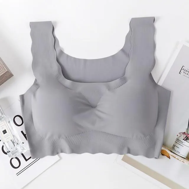 Lingerie Push Up Bralette Wave Edge Vest Running | Padded Sleeping Brassiere