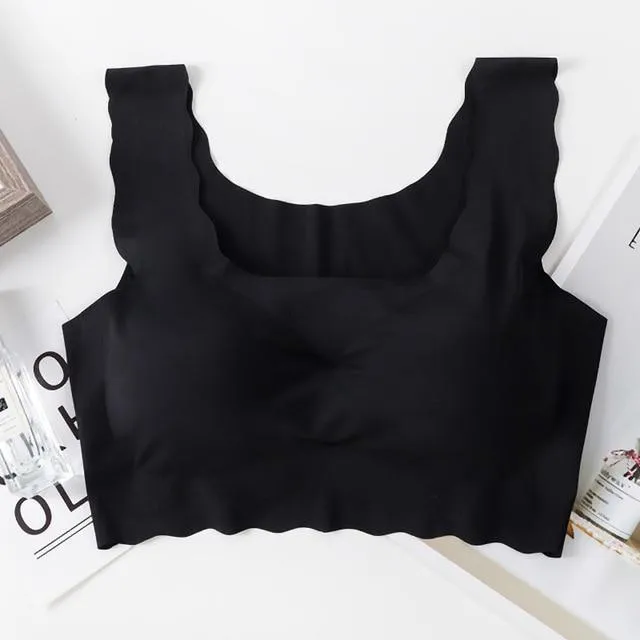Lingerie Push Up Bralette Wave Edge Vest Running | Padded Sleeping Brassiere