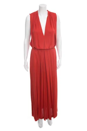 Loro Piana Red Maxi Dress SZ 42