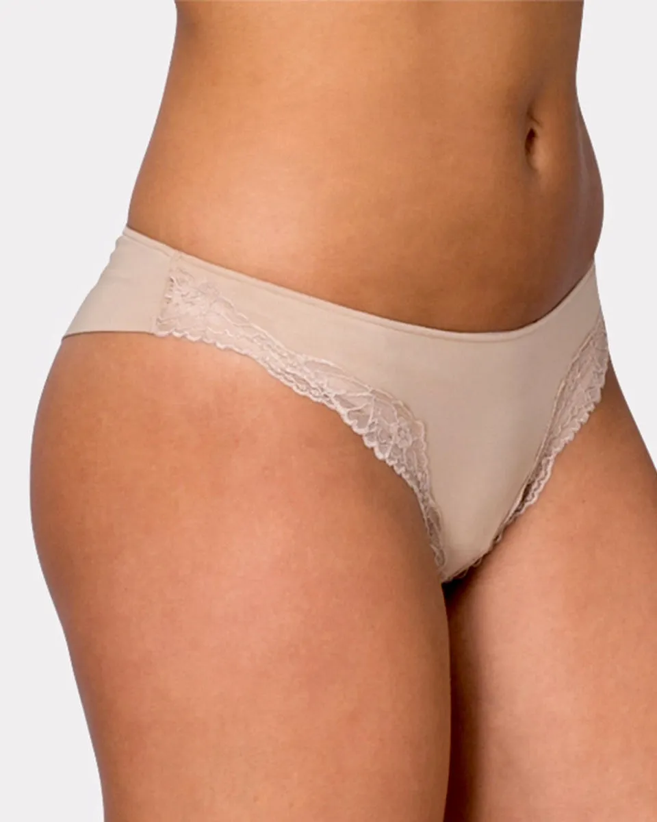 Love&Lustre - Classic Lace Thong - Nude
