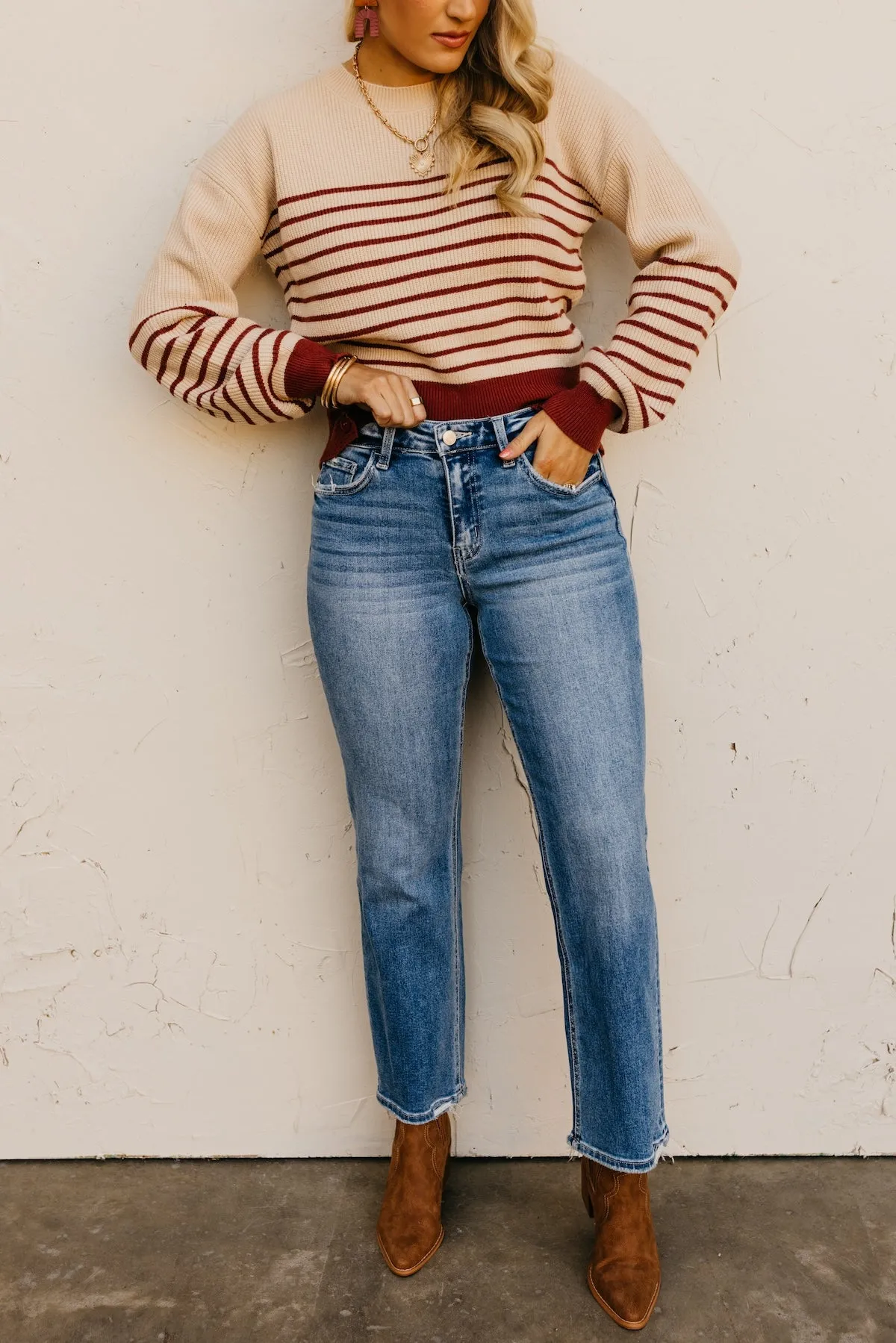 Lovervet by Vervet | The Suri High Rise Straight Denim