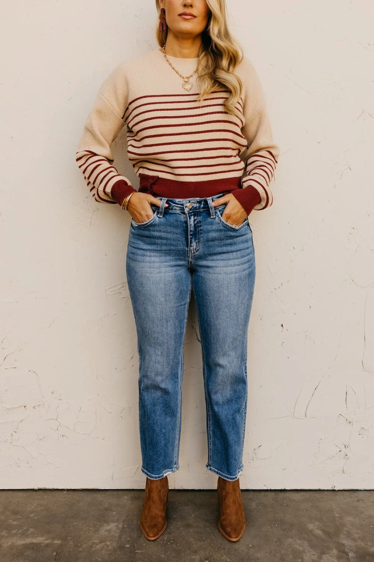 Lovervet by Vervet | The Suri High Rise Straight Denim
