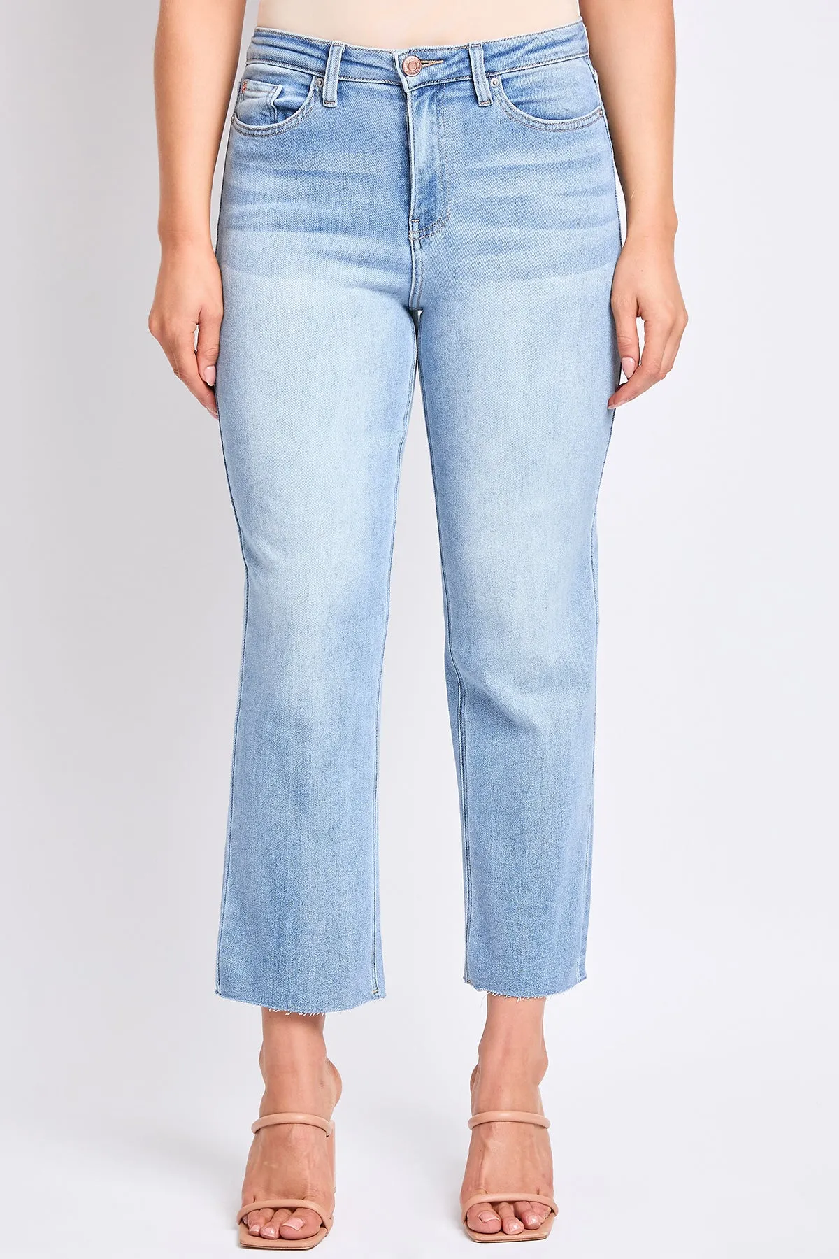 Luxe Cropped Straight Leg Jeans
