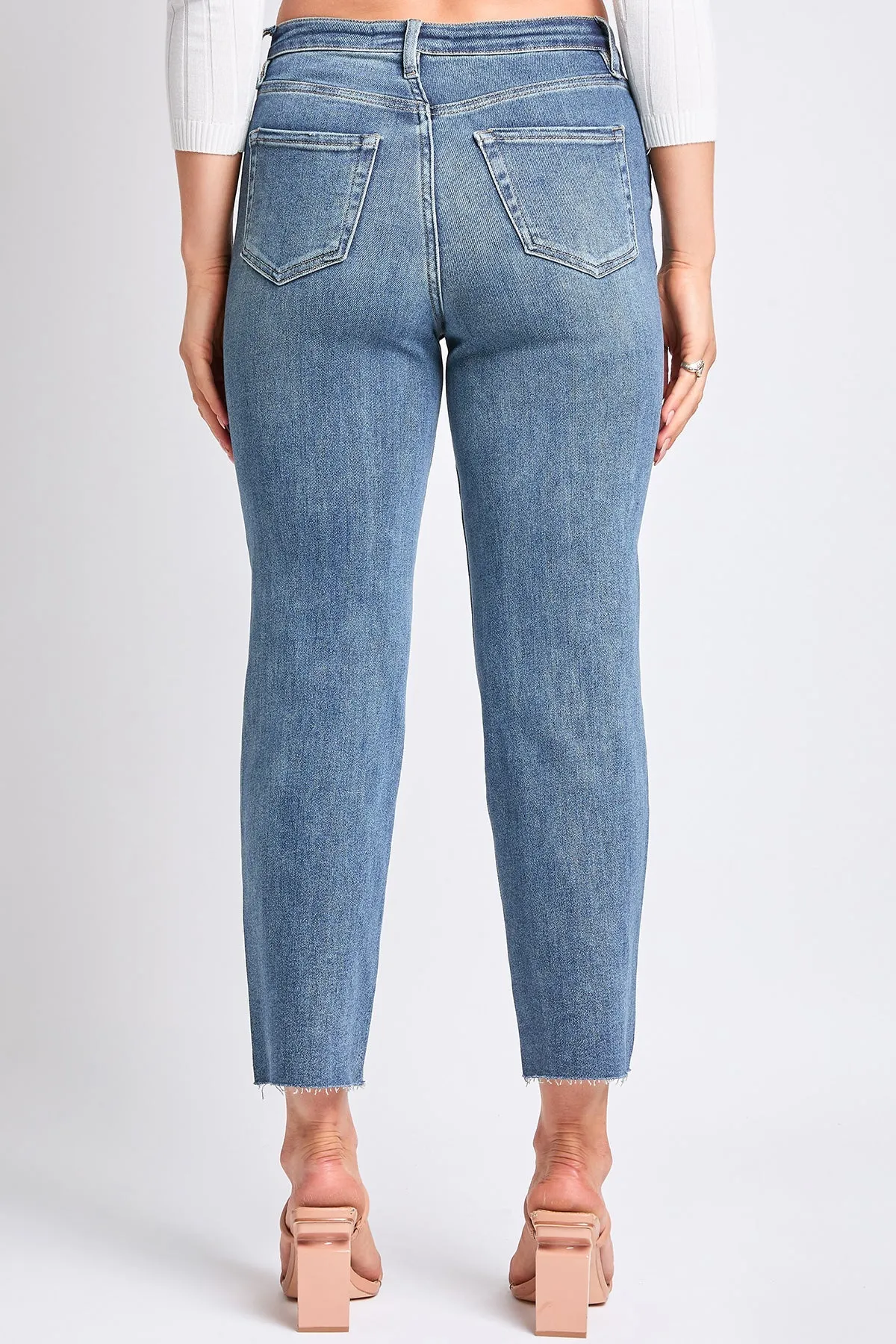 Luxe Cropped Straight Leg Jeans