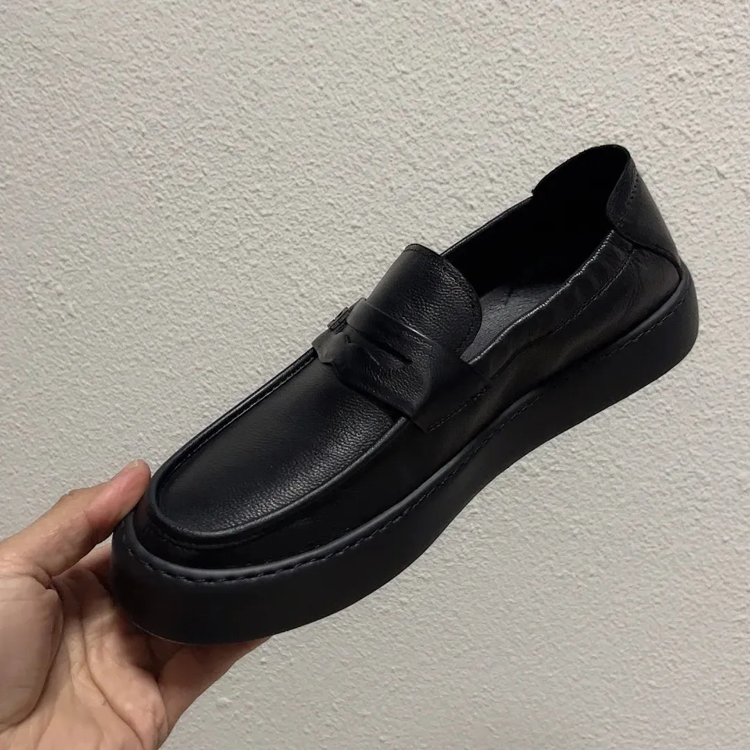 LuxeStride Herren Leder Loafers