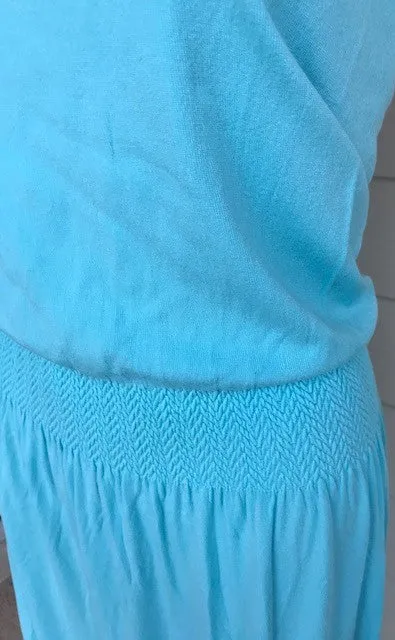 M. Rena Angel Blue Maxi Dress